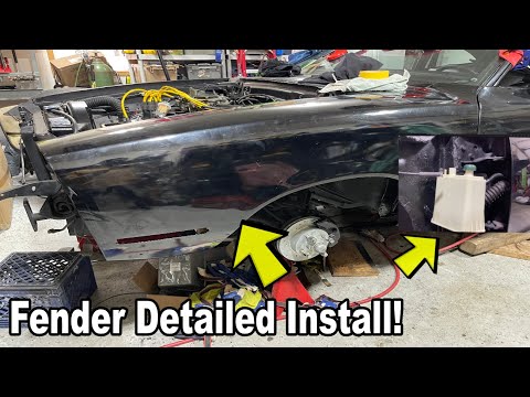 Ford Mustang II Fender Installation Mustang II Fender Install Mustang II Charcoal Canister Install