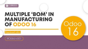 How to Manage Multiple Bill of Material (BOM) in Odoo 16 Manufacturing | Odoo 16 Tutorials