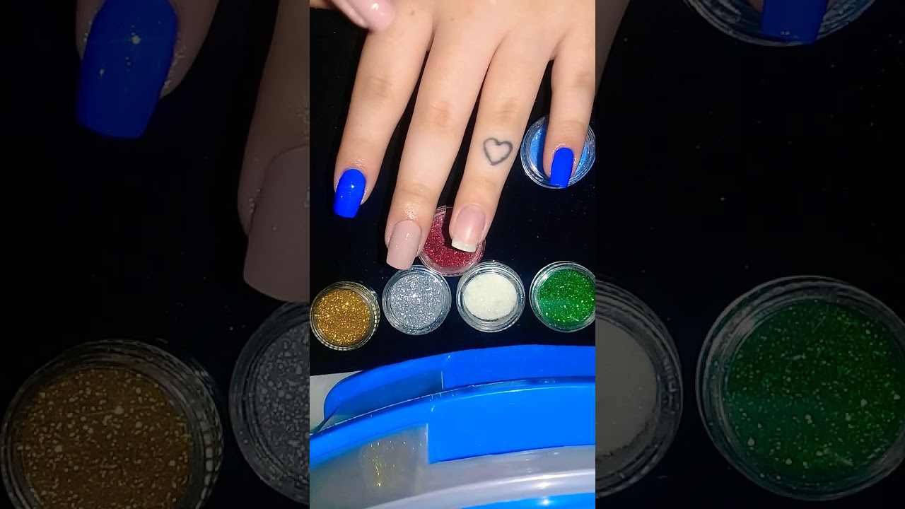 COMO COLOCAR GLITTER EM PÓ NAS UNHAS