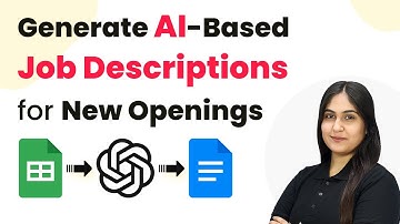 How to Generate AI-Based Job Descriptions for New Openings
