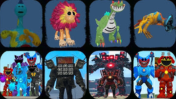 Nextbots In Playground Mod New Update 6.6.0 Poppy Playtime Chapter 4,Skibydi Toilet In Garry