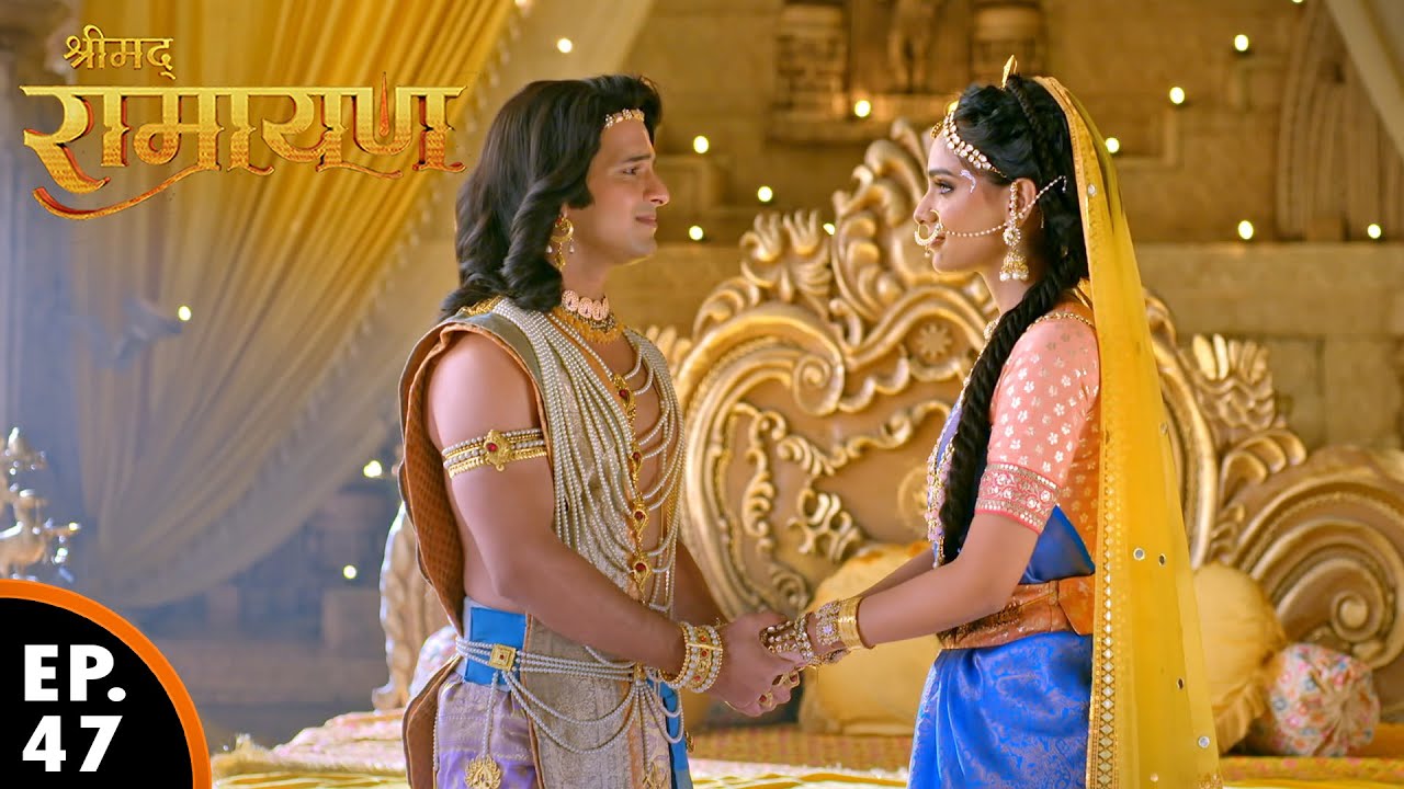 लक्ष्मण जी अपनी पत्नी उर्मिला से आज्ञा लेने गए बनवाश जाने के लिए | श्रीमद् रामायण | Ep 47