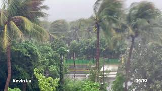 Typhoon DOKSURI Taiwan (26 m/s) - 杜蘇芮颱風 墾丁風雨