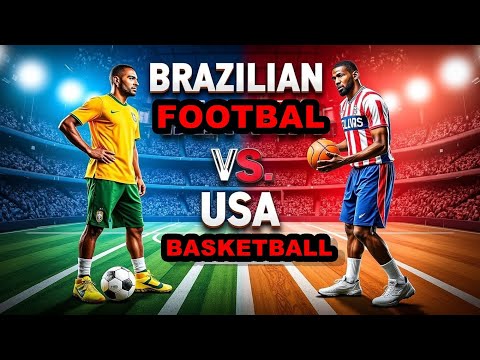 WHAT IF BRAZIL'S FOOTBALL TEAM FACED THE USA BASKETBALL TEAM?