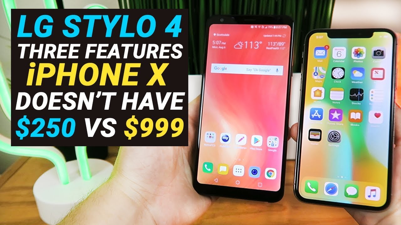 LG Stylo 4 Three Secret Features that the iPhone X Doesn't Have