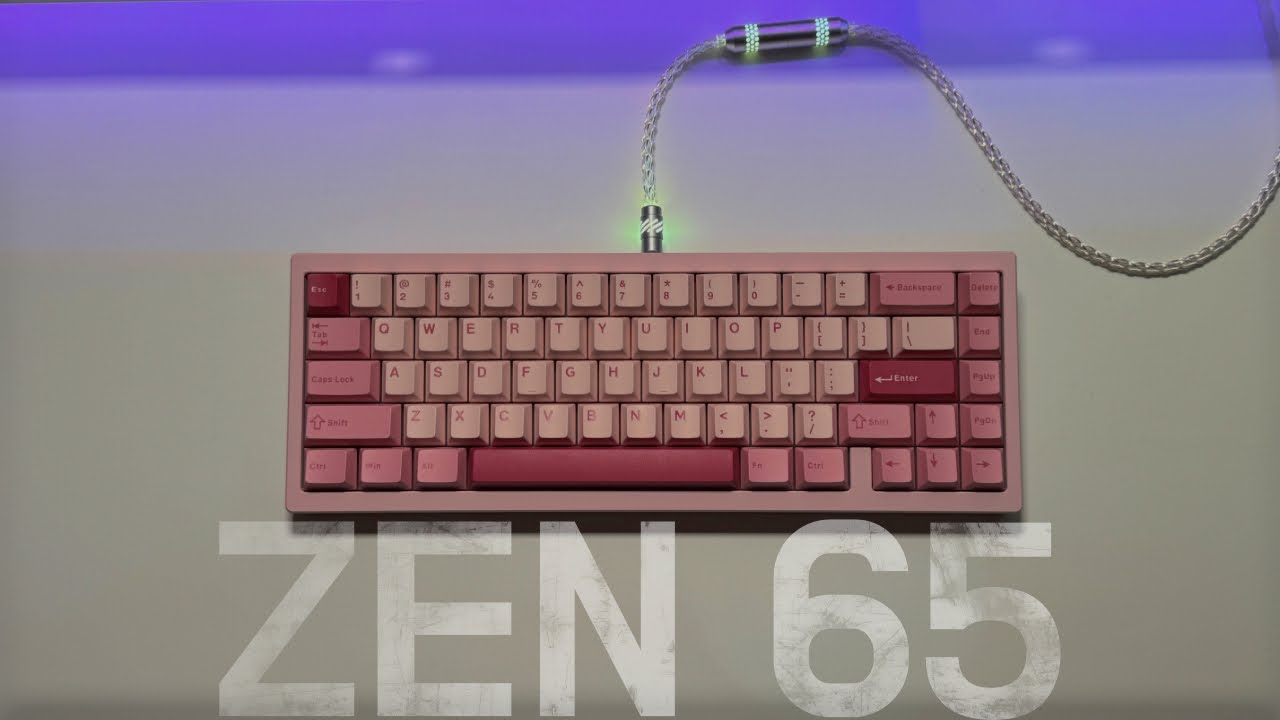 [구독자 이벤트🎁] 레이니 동생 등장?! 더 작고 편해진 Zen65 키보드 리뷰! - YouTube