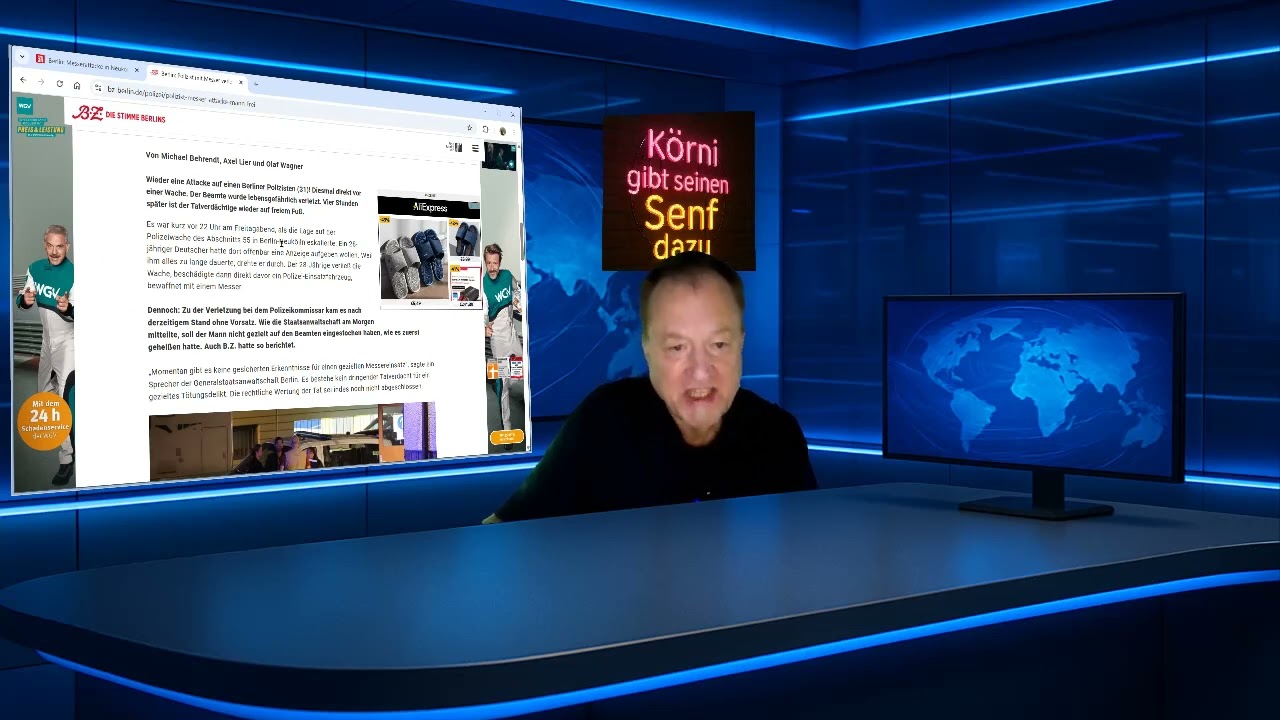 Messerangriff auf Polizisten in Berlin