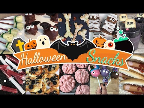 10 einfache GRUSELIGE👻 🎃 HALLOWEEN Party Snacks | DIANA DIAMANTA