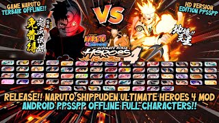 Naruto Shippuden: Ultimate Ninja Heroes 4 HD Version (PSP) Android Offline - PPSSPP Edition screenshot 1