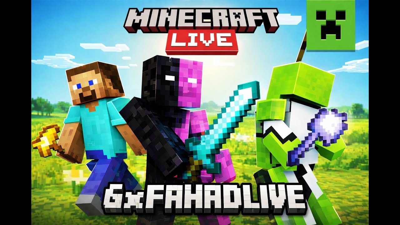 Minecraft LIVE 🔴 | Pakistan Biggest Unofficial Server | Full Masti 😎