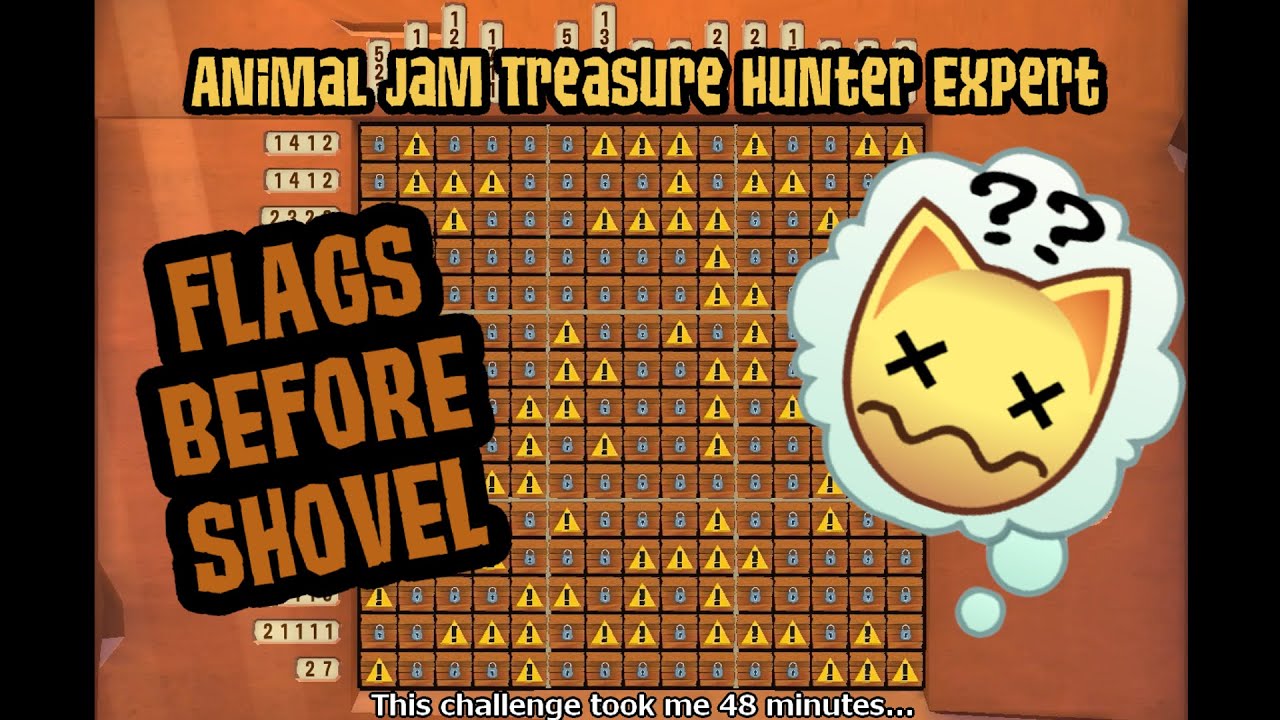 Animal Jam Treasure Hunter Expert [Flags Before Shovel Challenge]