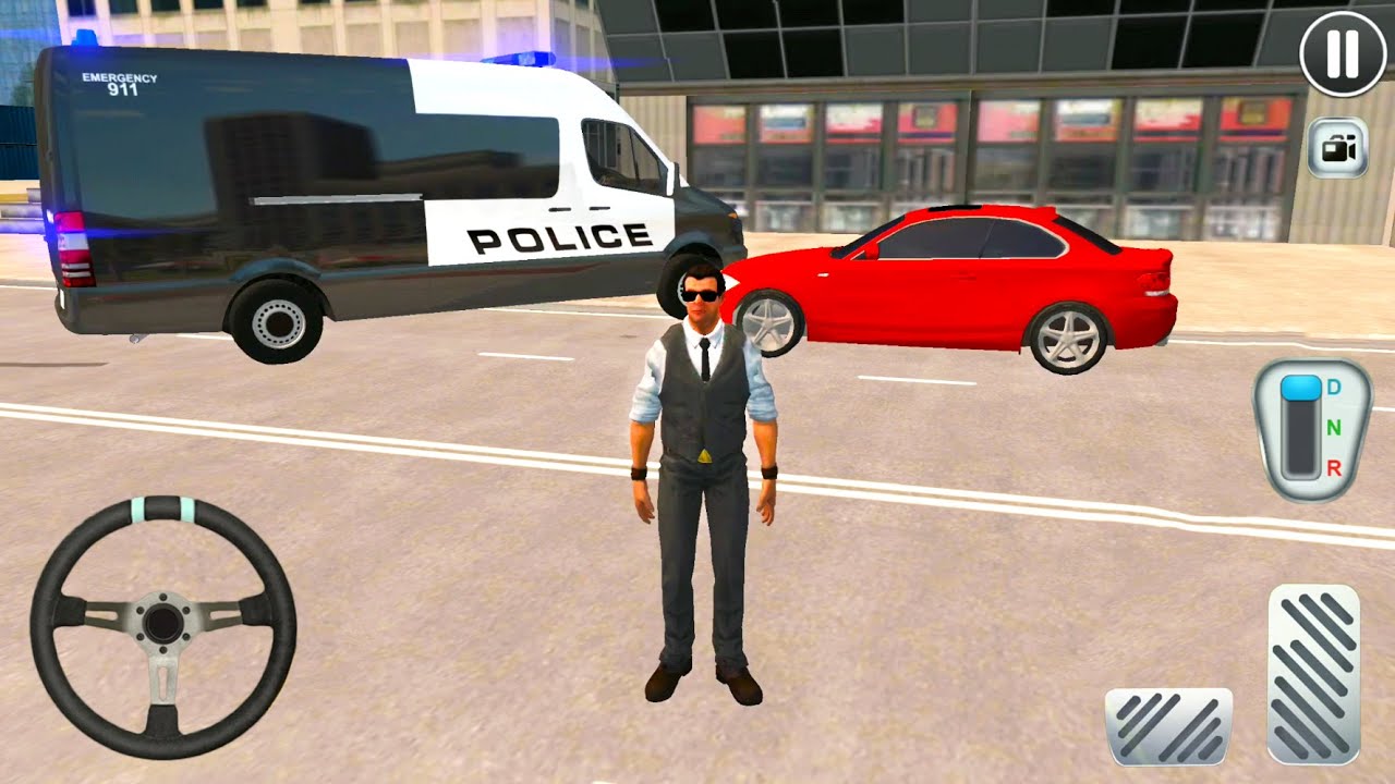 American Police Ford Van Driving - Regular Patroling - Android Gameplay