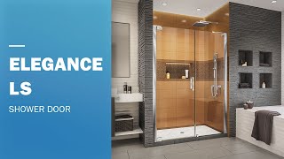 DreamLine Elegance-LS Shower Door with 24 Inch Panel | Pivot Opening