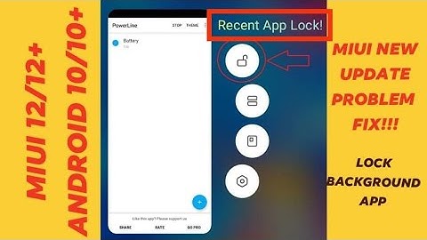 MIUI New update || How to lock recent Apps on MIUI 12+/ Android 10 devices!