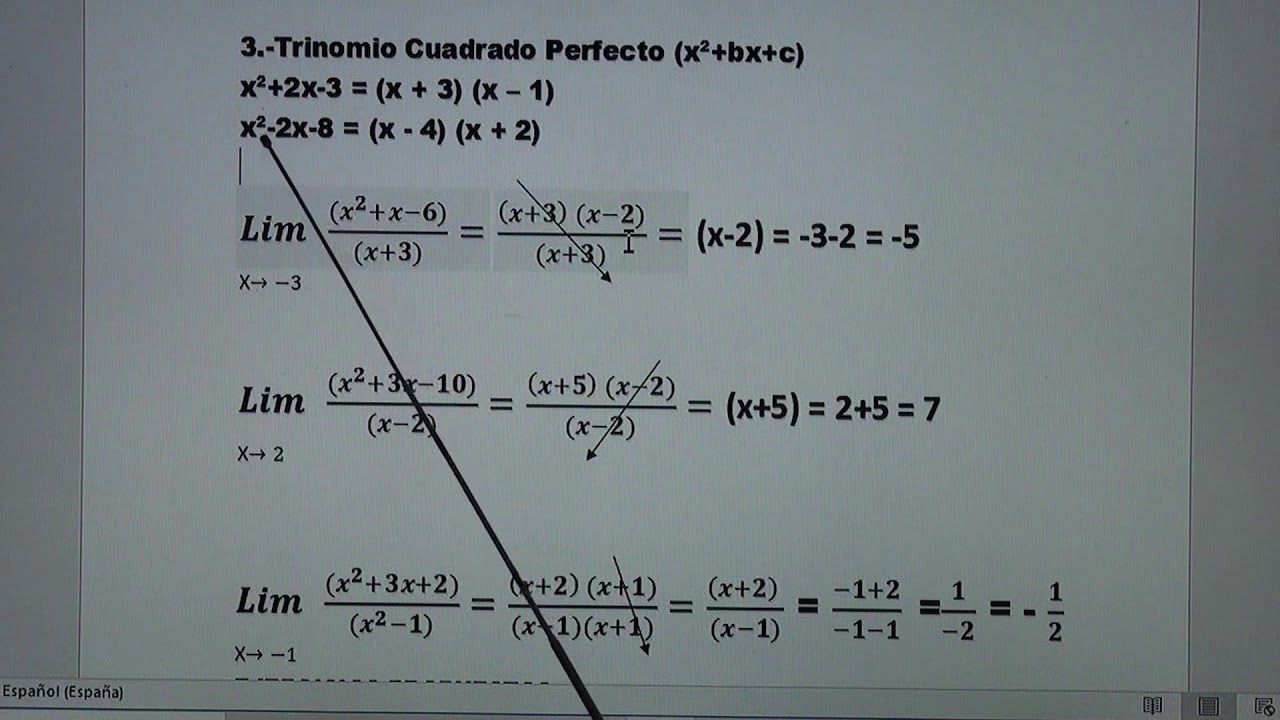 Trinomio Cuadrado Perfecto YouTube