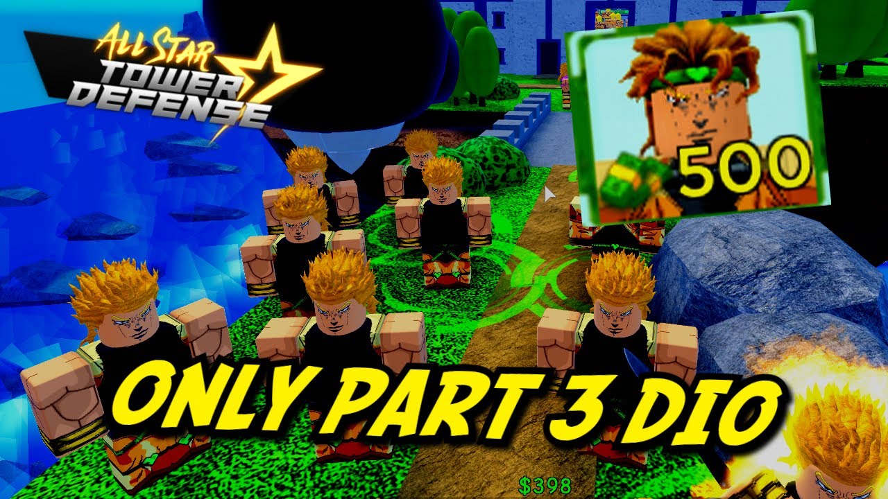 CODES) Using ONLY JoJo Characters In All Star Tower Defence ROBLOX 