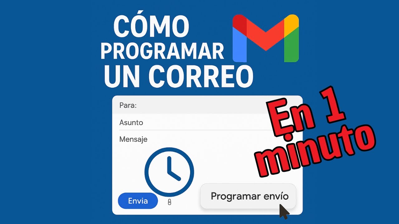 Cómo PROGRAMAR un correo en Gmail ¡En menos de 1 minuto! (al grano)