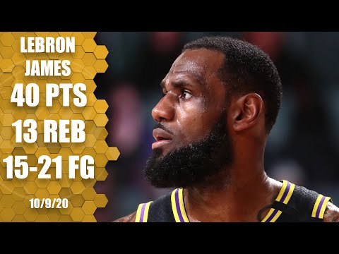 LeBron James' 40 & 13 not enough to clinch fourth title in Game 5 vs. Heat | 2020 NBA Finals