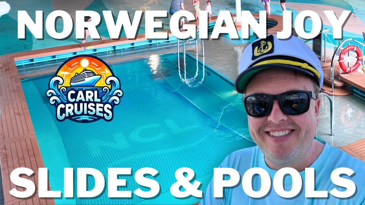 Norwegian Joy Cruise Slides & Pools are AMAZING!