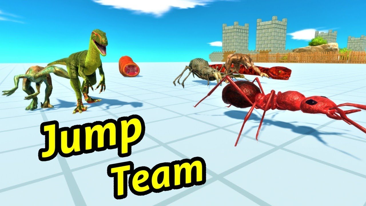 Jump Team vs boss and mini boss ARBS Animal Revolt Battle Simulator