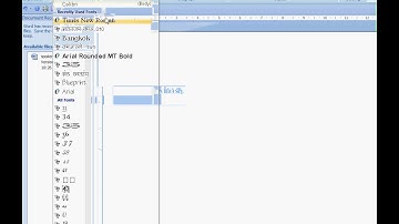 How to change font color, size and font family of text in ms word 2007