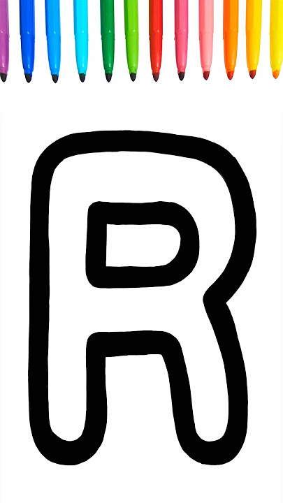 Letter R Drawing and Coloring !