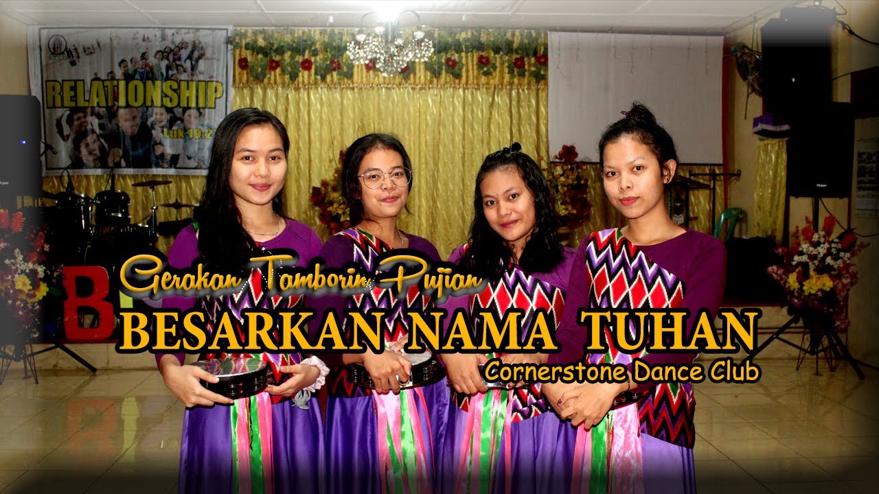 Gerakan Tamborin Pujian - Besarkan Nama Tuhan || Cornerstone Dance Club