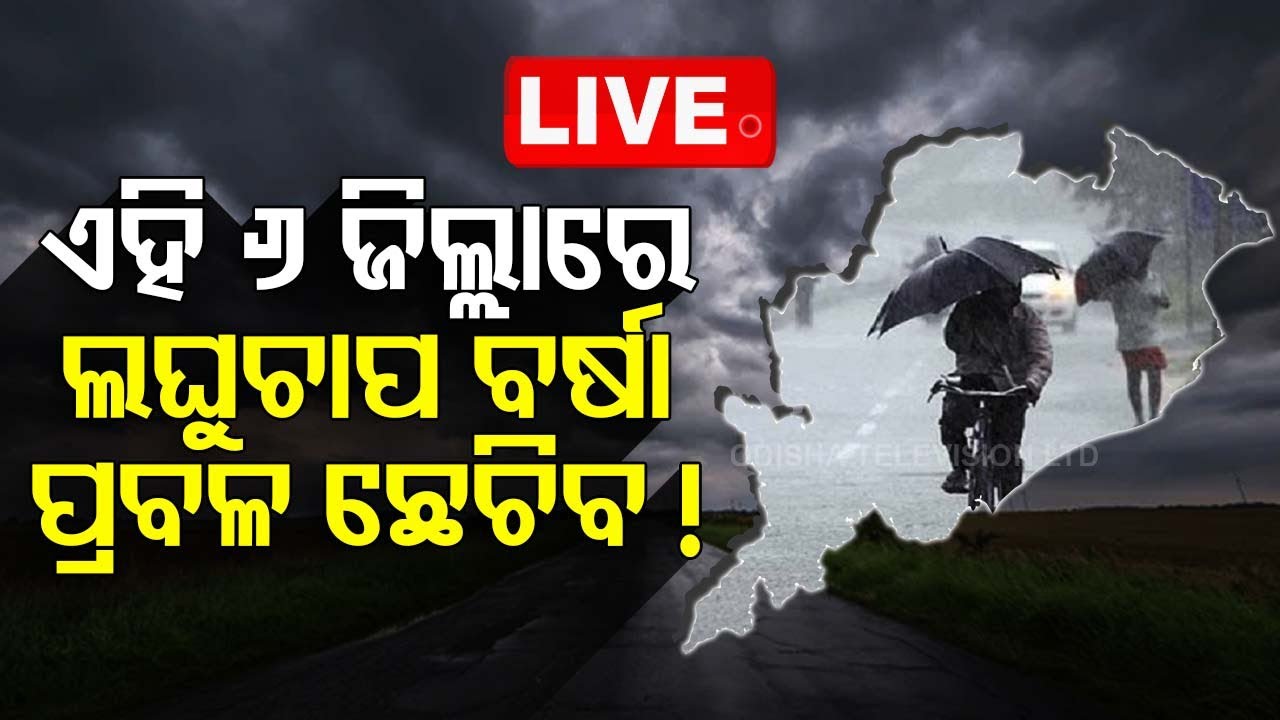 ????Odisha Rain Live | ଏହି ୬ ଜିଲ୍ଲାରେ ପ୍ରବଳ ଛେଚିବ! | Weather Update | Rain