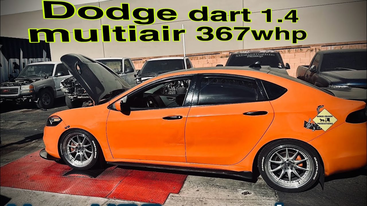 Dodge dart 1.4 _ 367 WHP _ dyno