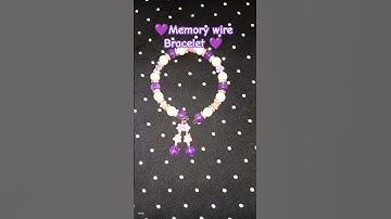 💜 Memory wire Bracelet 💜#diy #trending