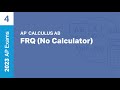 4  frq no calculator  practice sessions  ap calculus ab