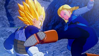 Dragon Ball Z: Kakarot - Android 18 Breaks Vegeta's Arm! Super Saiyan Vegeta Vs Android 18