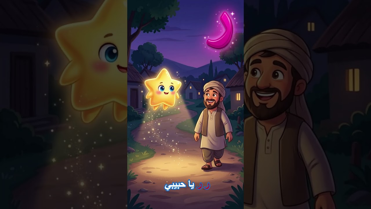 حرف الراء 🌟 تعليم الحروف العربية للأطفال مع نور | أنشودة بدون موسيقى - نور الصغار