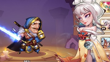 Eloise attacks the boss guild. IDLE HEROES