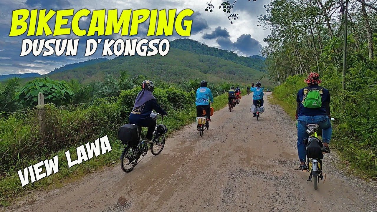 BIKECAMPING BERJEMAAH DI DUSUN D'KONGSO, PADANG RENGAS|BASIKAL LIPAT (FOLDING BIKE)