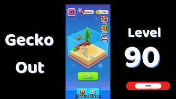 Gecko Out Level 90 Walkthrough 🧩 | Step-by-Step Puzzle Guide | Mini Boss