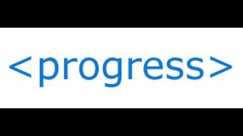 HTML Meter And progress Tag