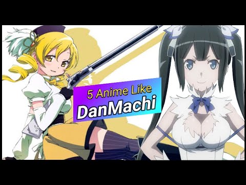 What are some action, romance, and fantasy anime like DanMachi or