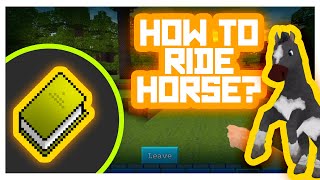 AdventureCraft #GameTutorials - How to ride a horse? screenshot 3