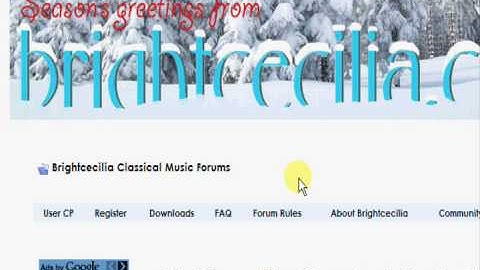 Brightcecilia Classical Music Forums: how to upload an avatar