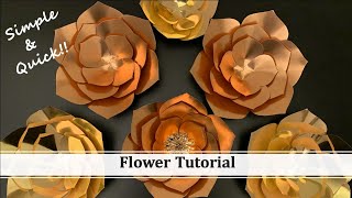 DIY Paper Flower | Make Beautiful Flowers for Pooja Backdrop Decoration