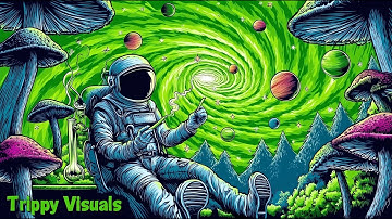 Psy Dub Mix - High in the Cosmos | Trippy Visuals + Magic Mushroom Animation | Psychedelic Video