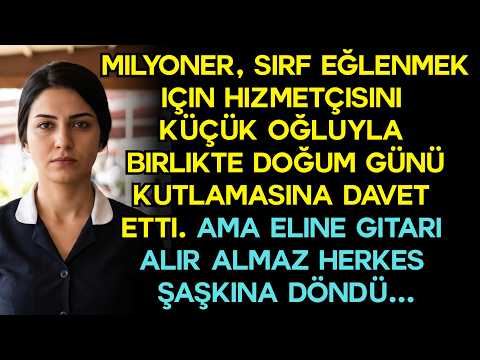 Milyoner, şaka olsun diye hizmetçisini küçük oğluyla birlikte doğum günü kutlamasına davet etti...