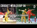 Cricket world cup 96  australia vs zimbabwe  22nd match  highlights  digital cricket tv