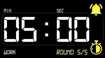 ⏰ INTERVAL [5x2] Timer 5 Minutes WORK / 2 Minutes REST ((BEEP)) 🔔 - Countdown with Alarm