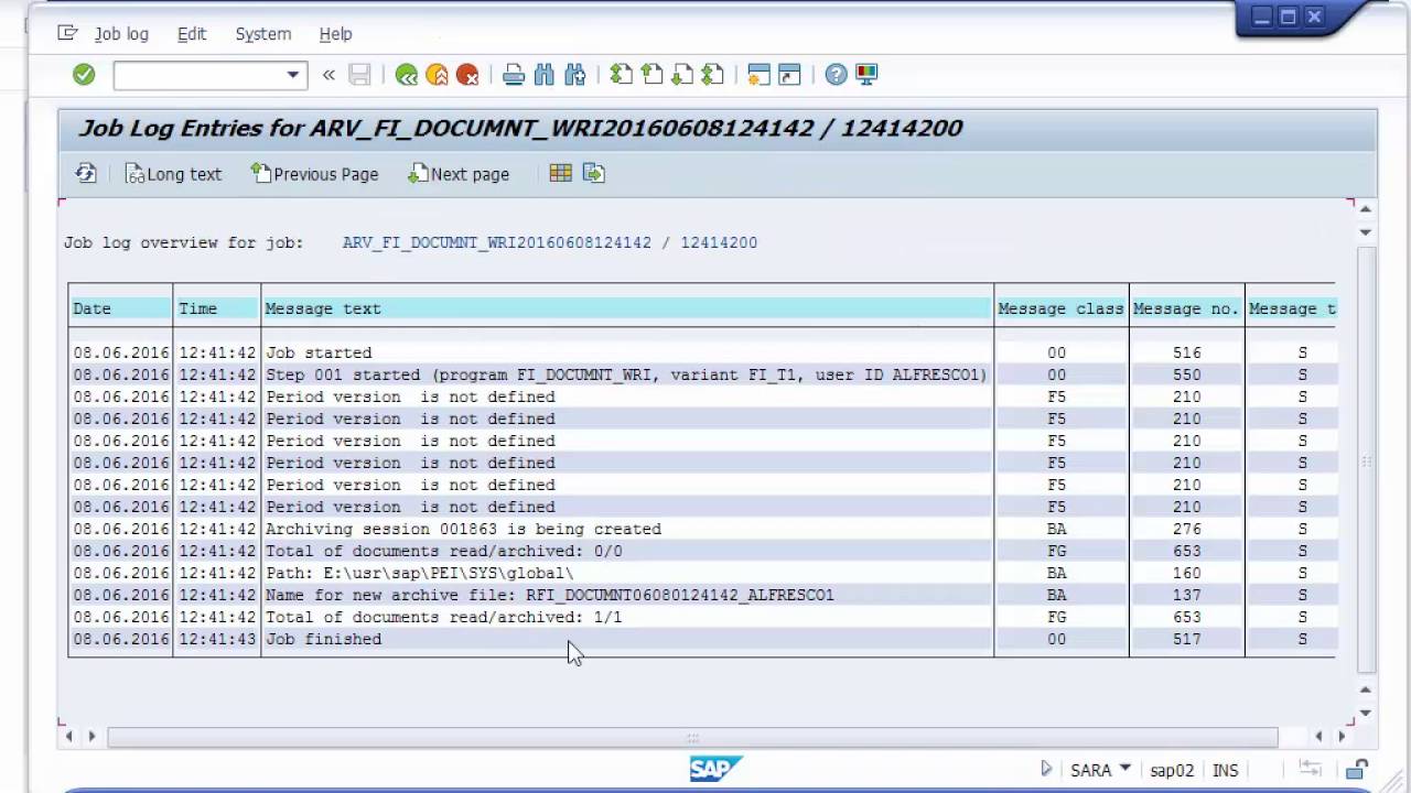 SAP Data Archiving with Alfresco and connexas