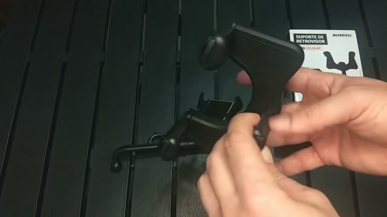 Suporte celular espelho retrovisor carro veicular reforçado #unboxing