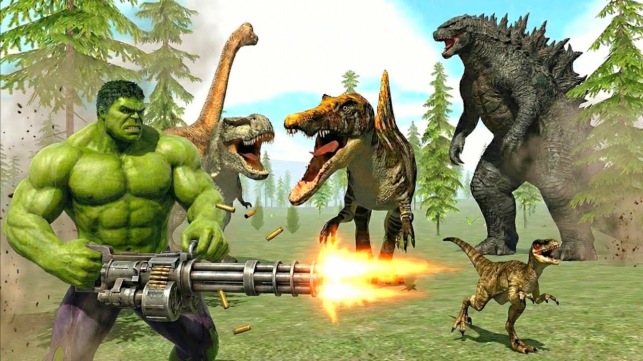 Hulk Vs Godzilla Epic Battle !! || Indian Bike Driving 3d Hindi Gameplay ||  Hulk Ne Band Baja Di ||