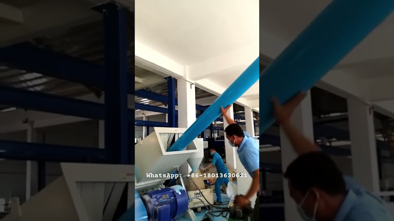 SWP PVC pipe crusher machine 