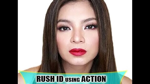 How to make RUSH ID using ACTION  Photoshop CS6 idol Angel (Tatak Pinoy)